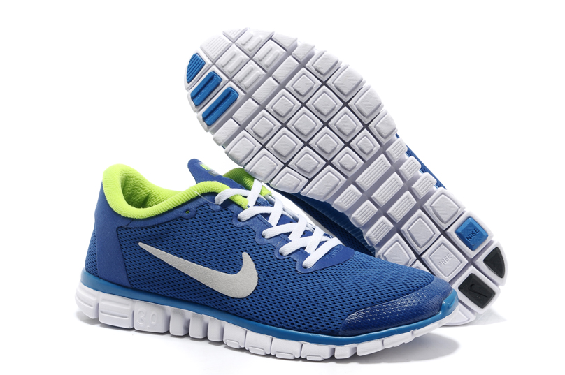 Nike Free 3.0 Hommes Bleus Jaunes Nouvelles Chaussures Hommes